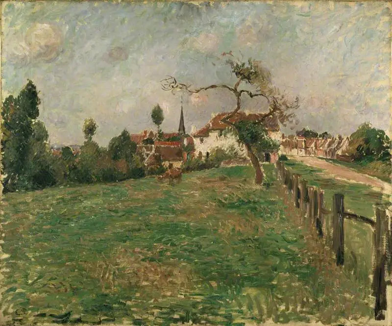 Het dorp van Éragny - Camille Pissarro