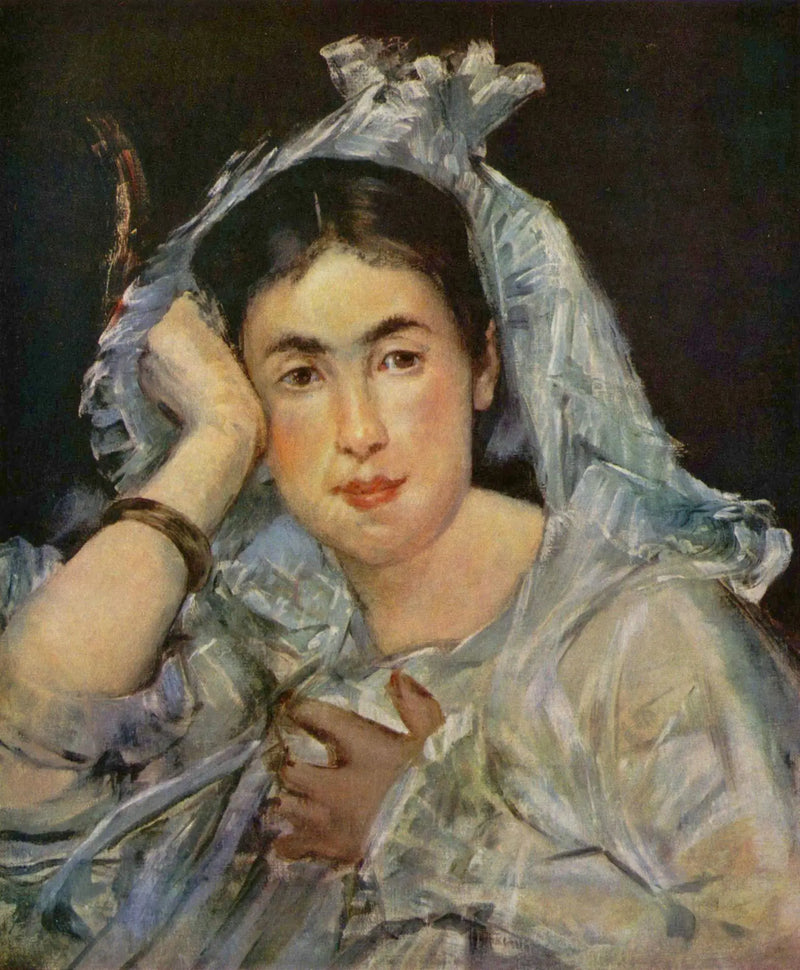Marguerite de Conflans met kap - Édouard Manet