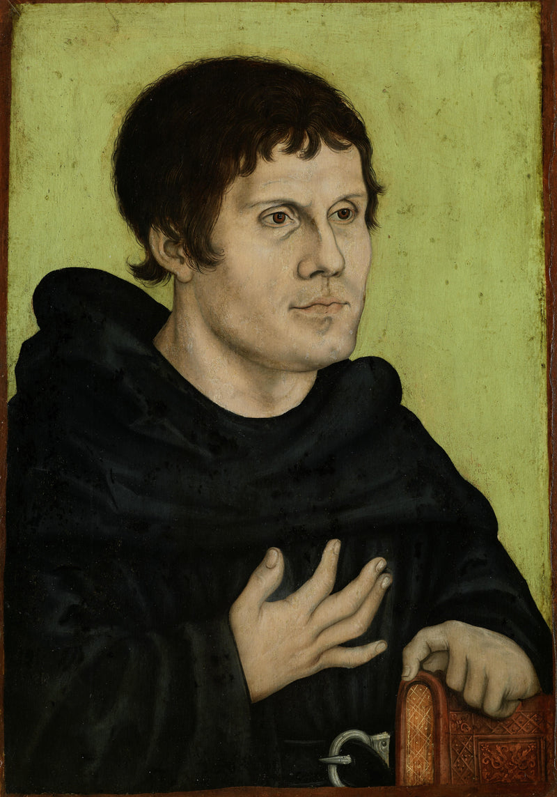 Martin Luther en Augustijnse monnik - Lucas Cranach de Oudere