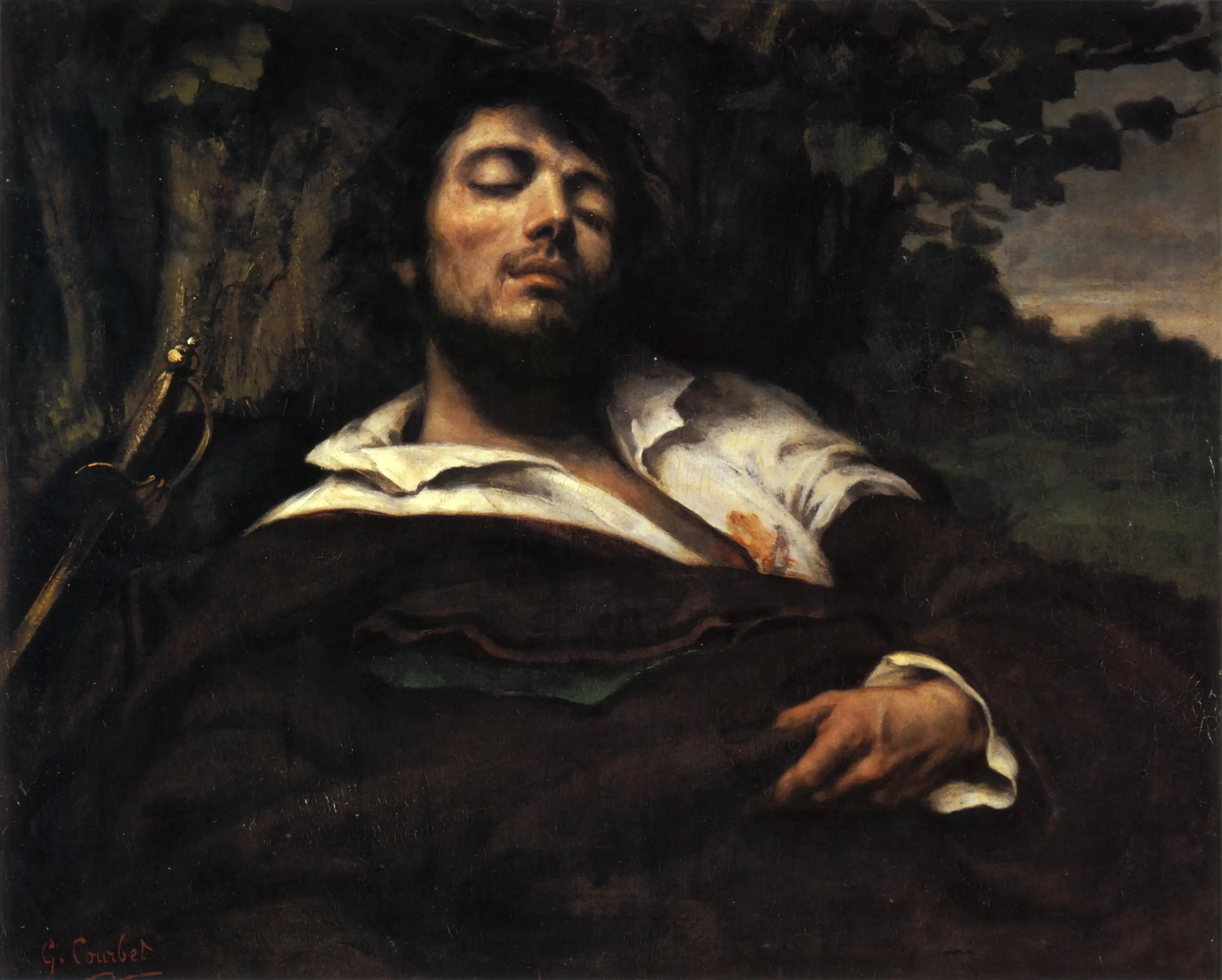 L’Homme blessé - Gustave Courbet - Alpha Reproduction