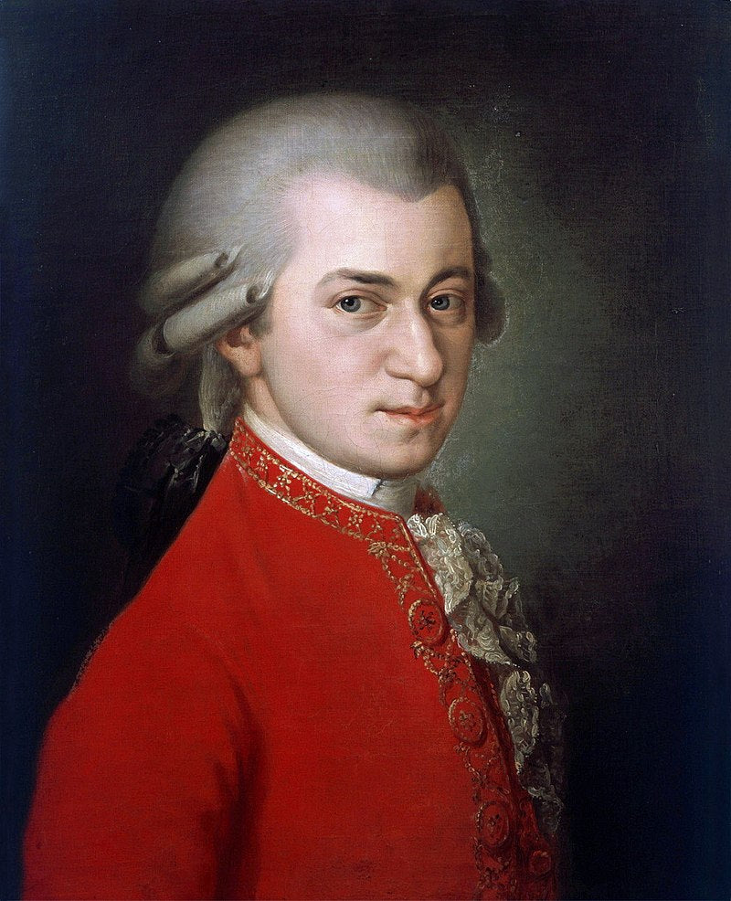 Portret van Wolfgang Amadeus Mozart (1756–1791) – Barbara Krafft
