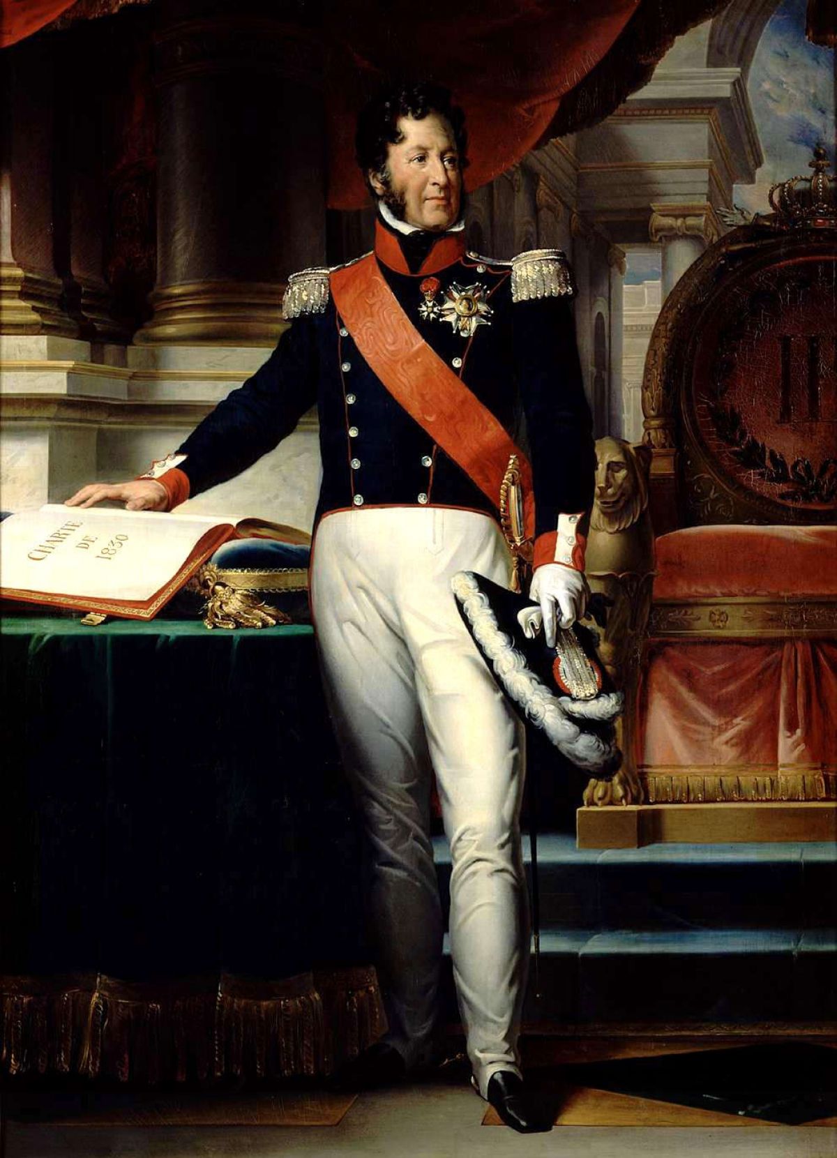 Louis-Philippe I, koning der Fransen, legt de eed af op de Charte – Louis-Joseph Noyal
