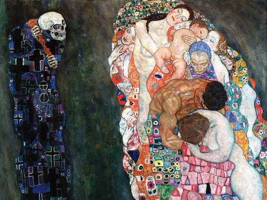 💀 De Dood en het Leven – Gustav Klimt (1910-1915)