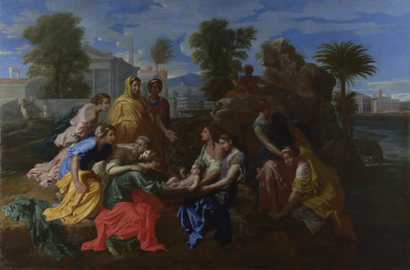 Mozes gered uit de wateren - Nicolas Poussin