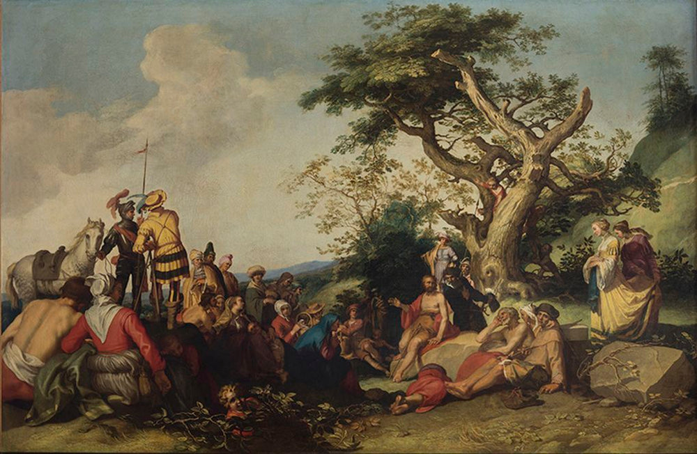 Prédication de saint Jean-Baptiste - Abraham Bloemaert image 1 copie peinte à la main à l’huile