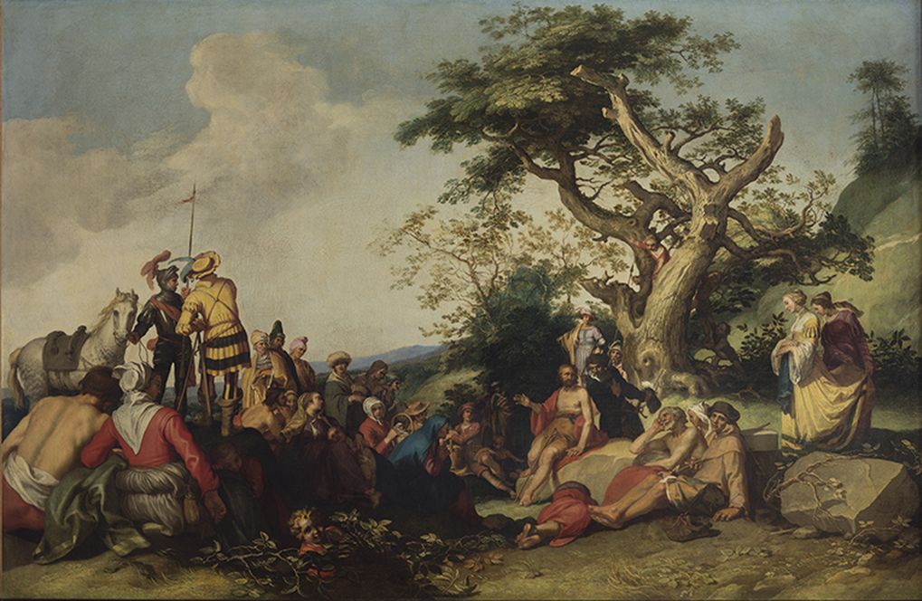 Prédication de saint Jean-Baptiste - Abraham Bloemaert image 1 copie peinte à la main à l’huile