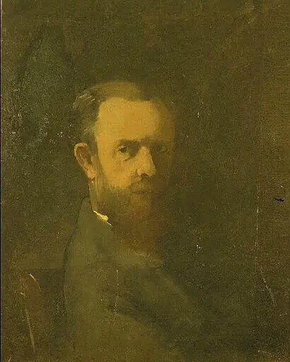 Zelfportret in bust - Odilon Redon