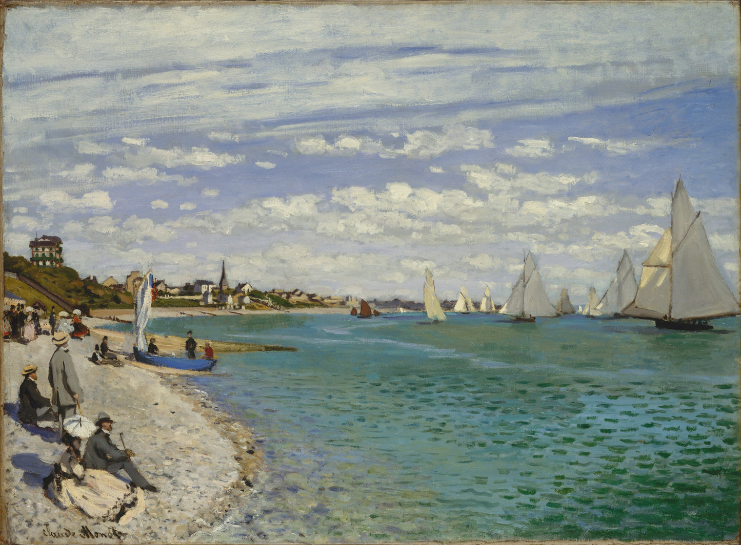 ⛵ Regatta's in Sainte-Adresse – Claude Monet (1867)