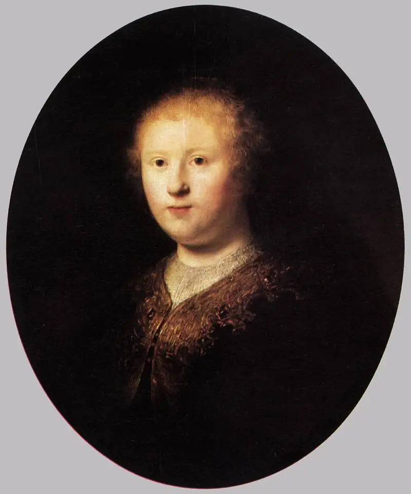 Portret van een jonge vrouw. - Rembrandt