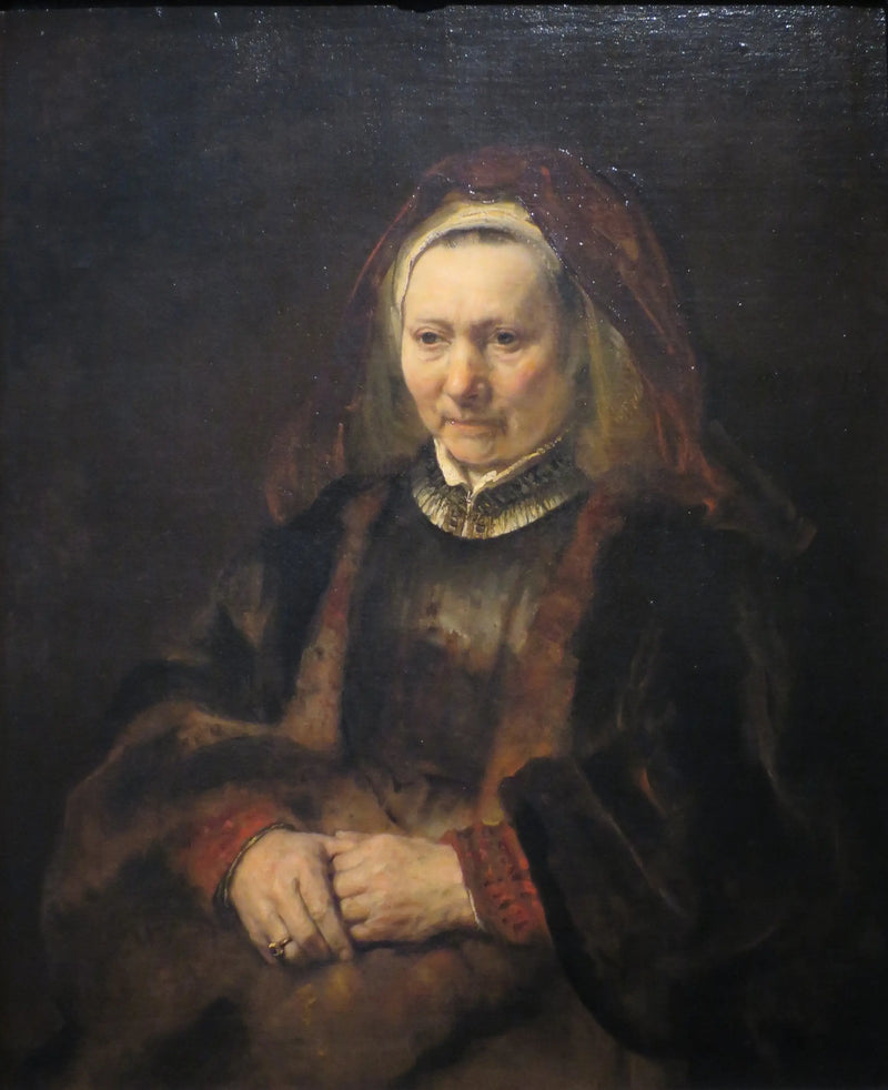 Portret van een oude vrouw - Rembrandt
