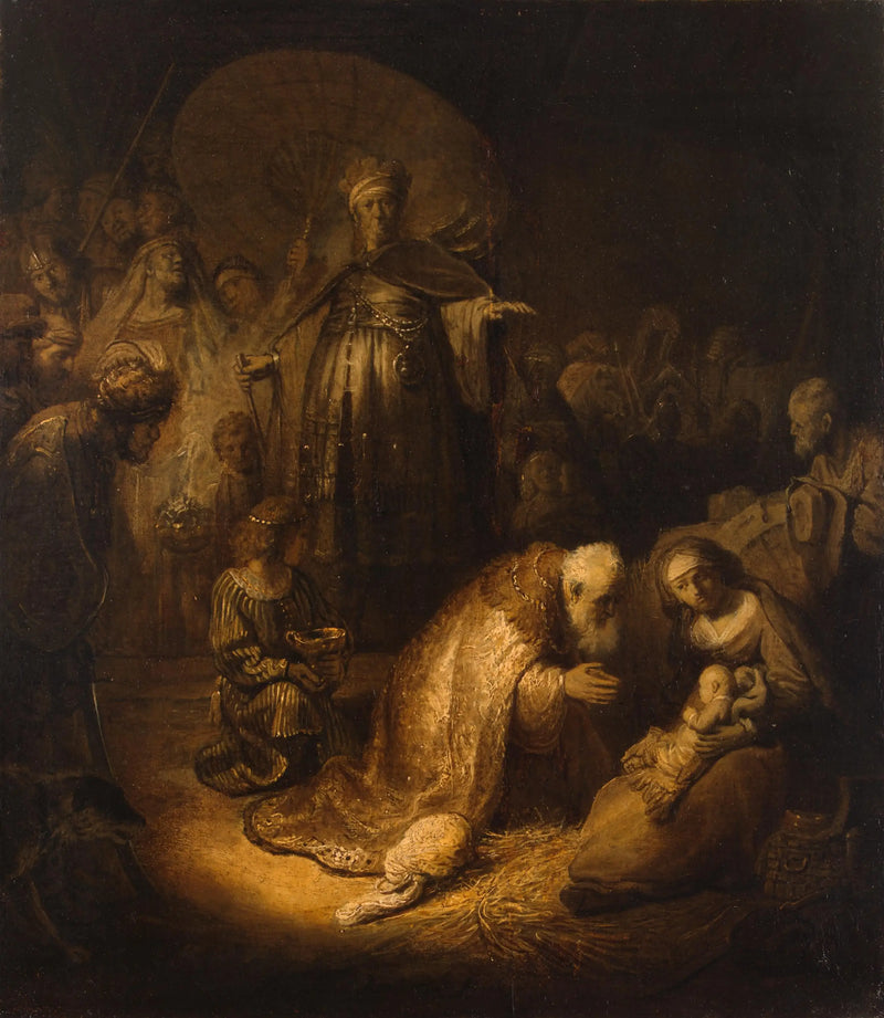 De Aanbidding van de Wijzen - Rembrandt