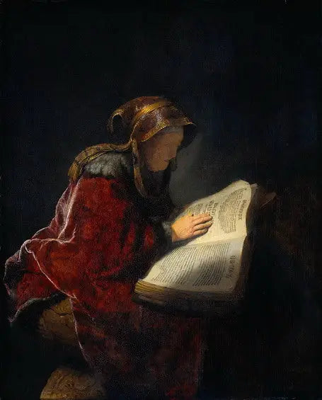 De Profeetess Anne - Rembrandt