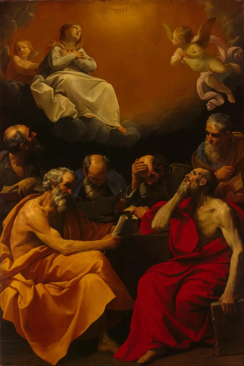 De Kerkvaders betwisten het dogma van de Onbevlekte Ontvangenis - Guido Reni
