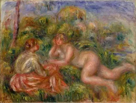 Na het bad - Pierre-Auguste Renoir