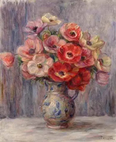 Anemonen - Pierre-Auguste Renoir