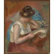 Jonge vrouw die leest - Pierre-Auguste Renoir