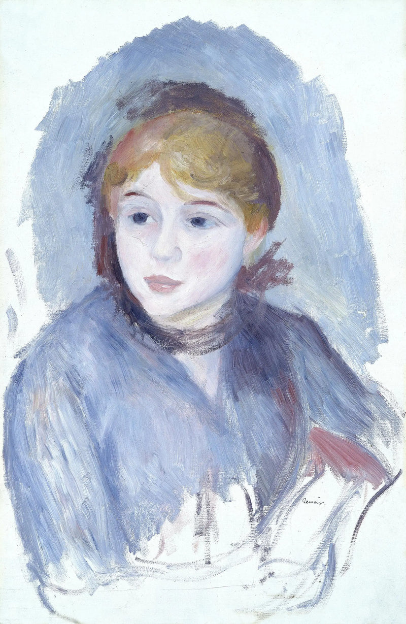 Meisje in het blauw - Pierre-Auguste Renoir