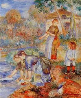 Wasvrouwen - Pierre-Auguste Renoir