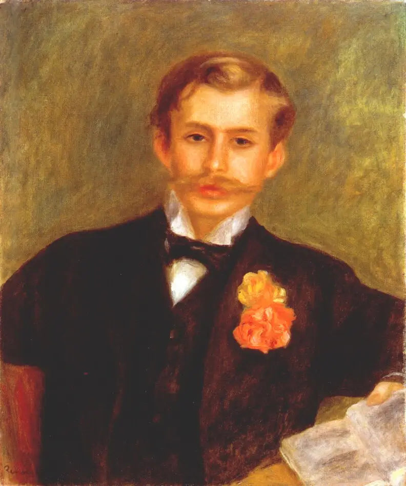 Reproduction du tableau « Le jeune homme à l'œillet - Pierre-Auguste Renoir » par Alpha Reproduction en peinture à l’huile