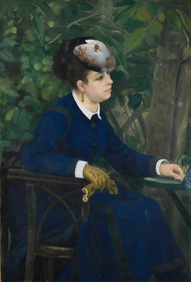 Vrouw in een tuin - Pierre-Auguste Renoir