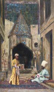 Le Repos — Şevket Dağ, vers 1910, huile sur toile