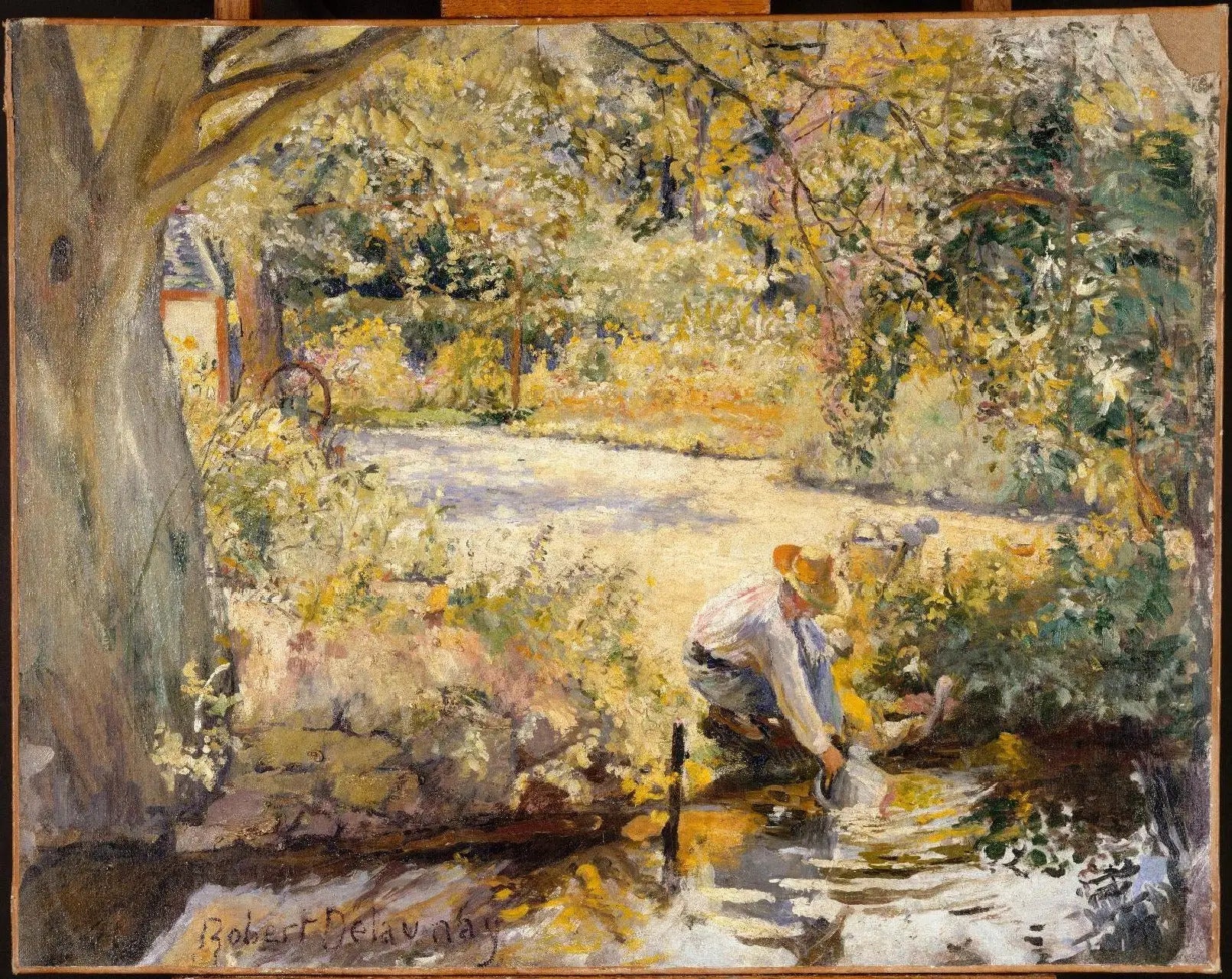 Reproduction du tableau « Les Bords de la Yèvre - Robert Delaunay » par Alpha Reproduction en peinture à l’huile