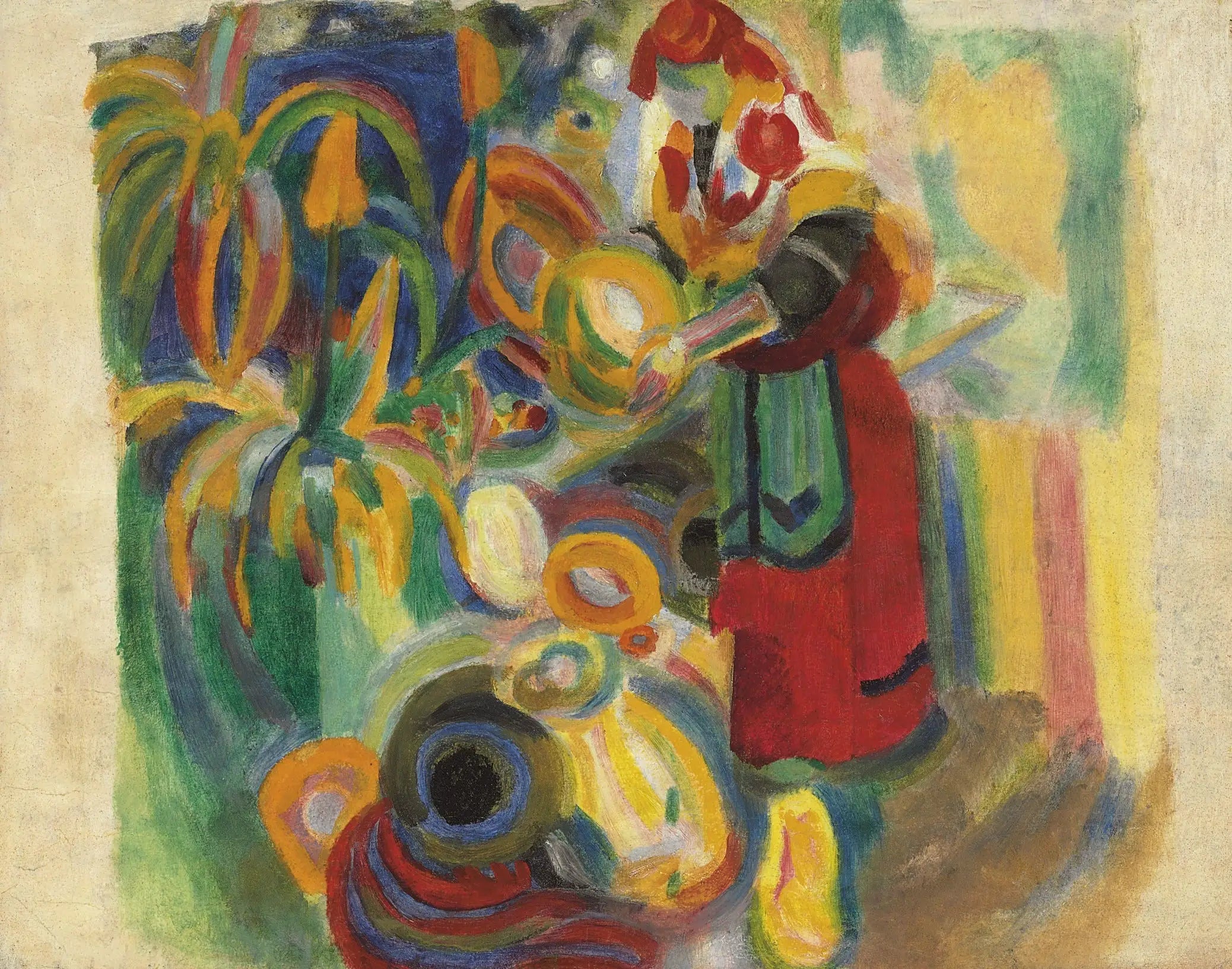 Reproduction du tableau « Étude pour La Grande Portugaise - Robert Delaunay » par Alpha Reproduction en peinture à l’huile