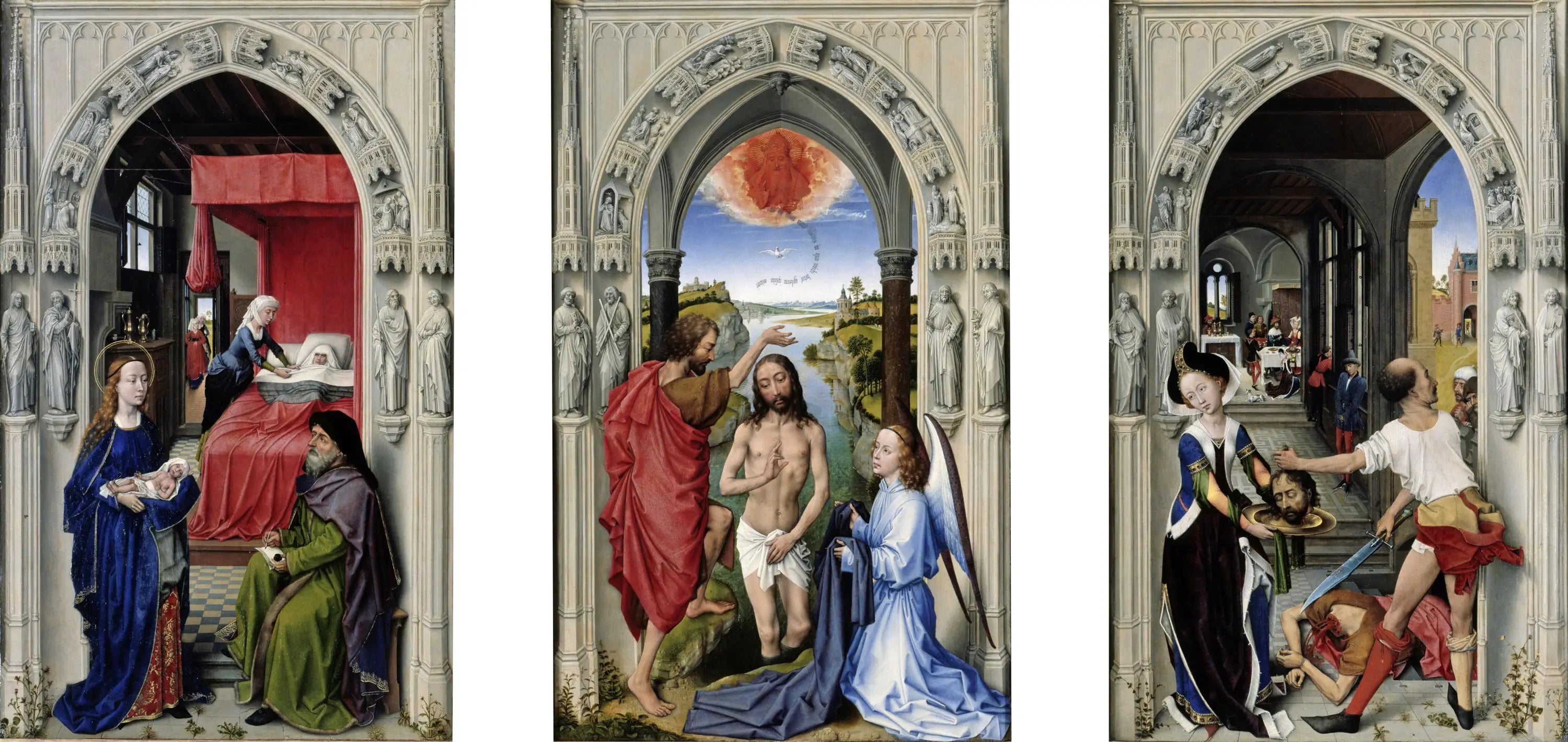 retable de saint Jean-Baptiste - Rogier van der Weyden - Alpha Reproduction
