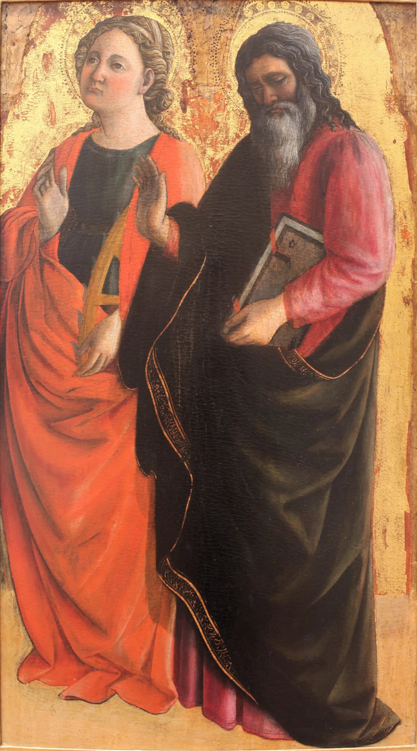 Sainte Catherine et un saint évangéliste - Fra Filippo Lippi - Alpha Reproduction