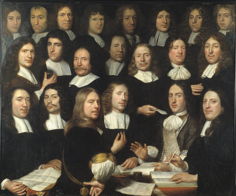 Maîtres de la Monnaie de Hollande à Dordrecht (datés de 1674 et 1677) - Samuel van Hoogstraten