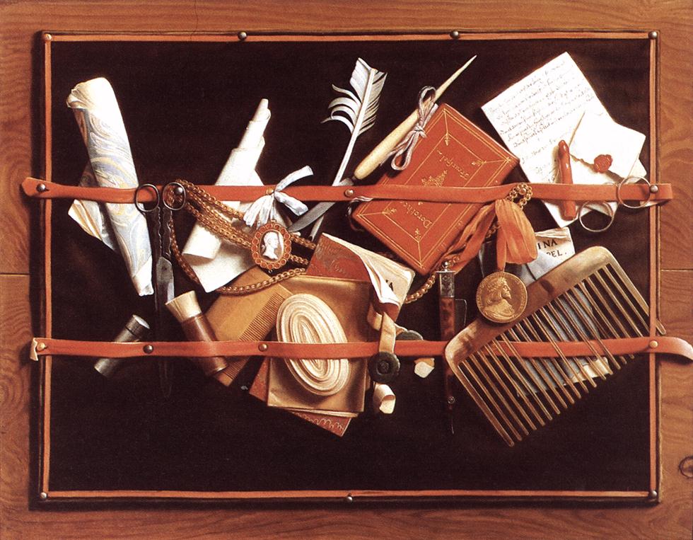 Nature morte - Samuel van Hoogstraten image 1 reproduction artisanale de tableau