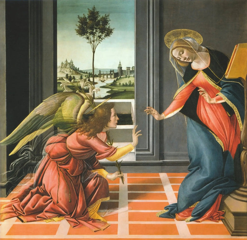 De Aankondiging van Cestello - Sandro Botticelli