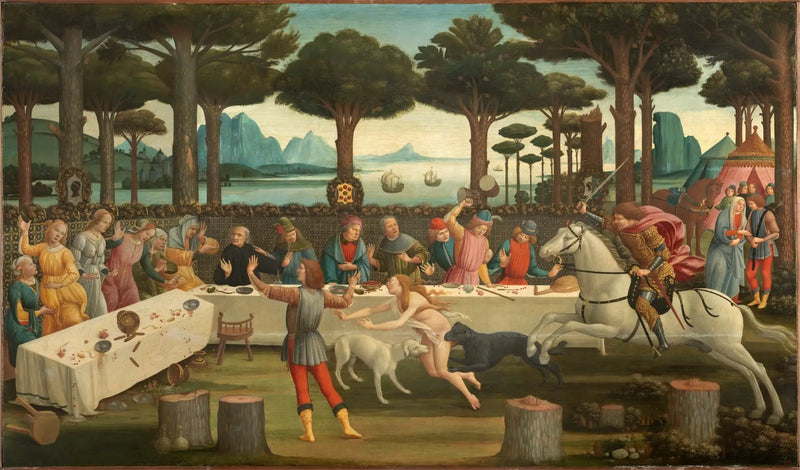 De Geschiedenis van Nastagio degli Onesti - Sandro Botticelli