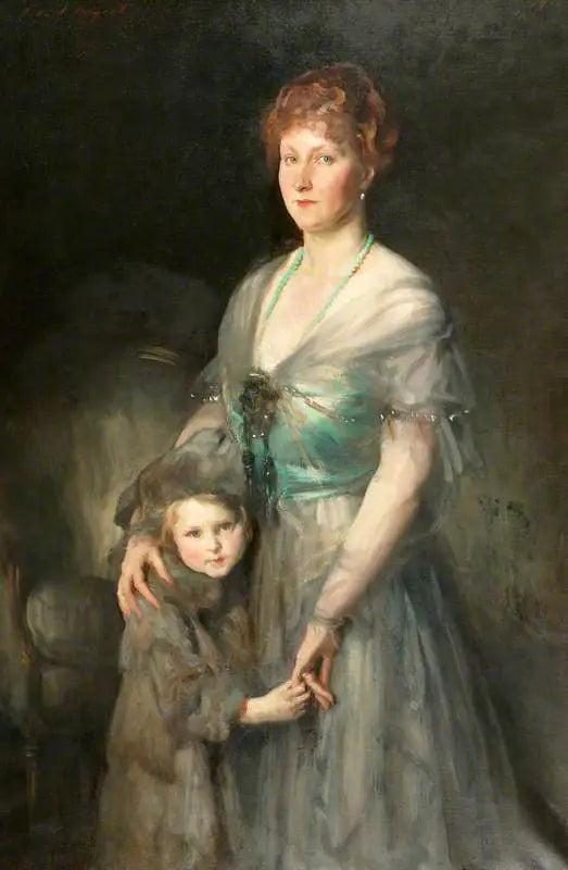 Reproduction du tableau « Mme Duxbury et sa fille - John Singer Sargent » par Alpha Reproduction en peinture à l’huile