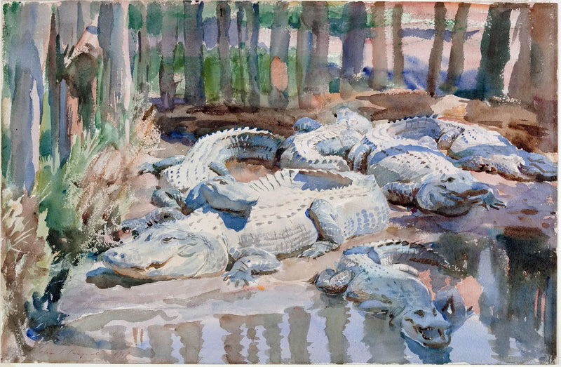 Modderige alligators - John Singer Sargent