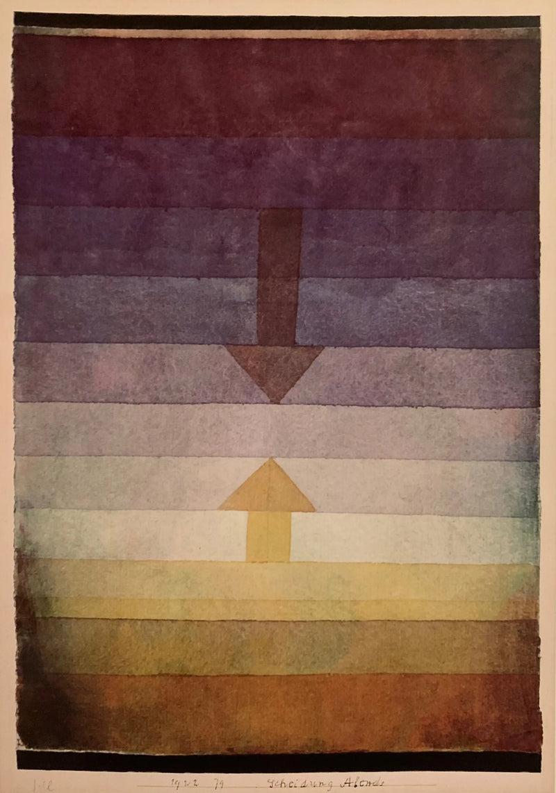 Scheiding, de avond - Paul Klee