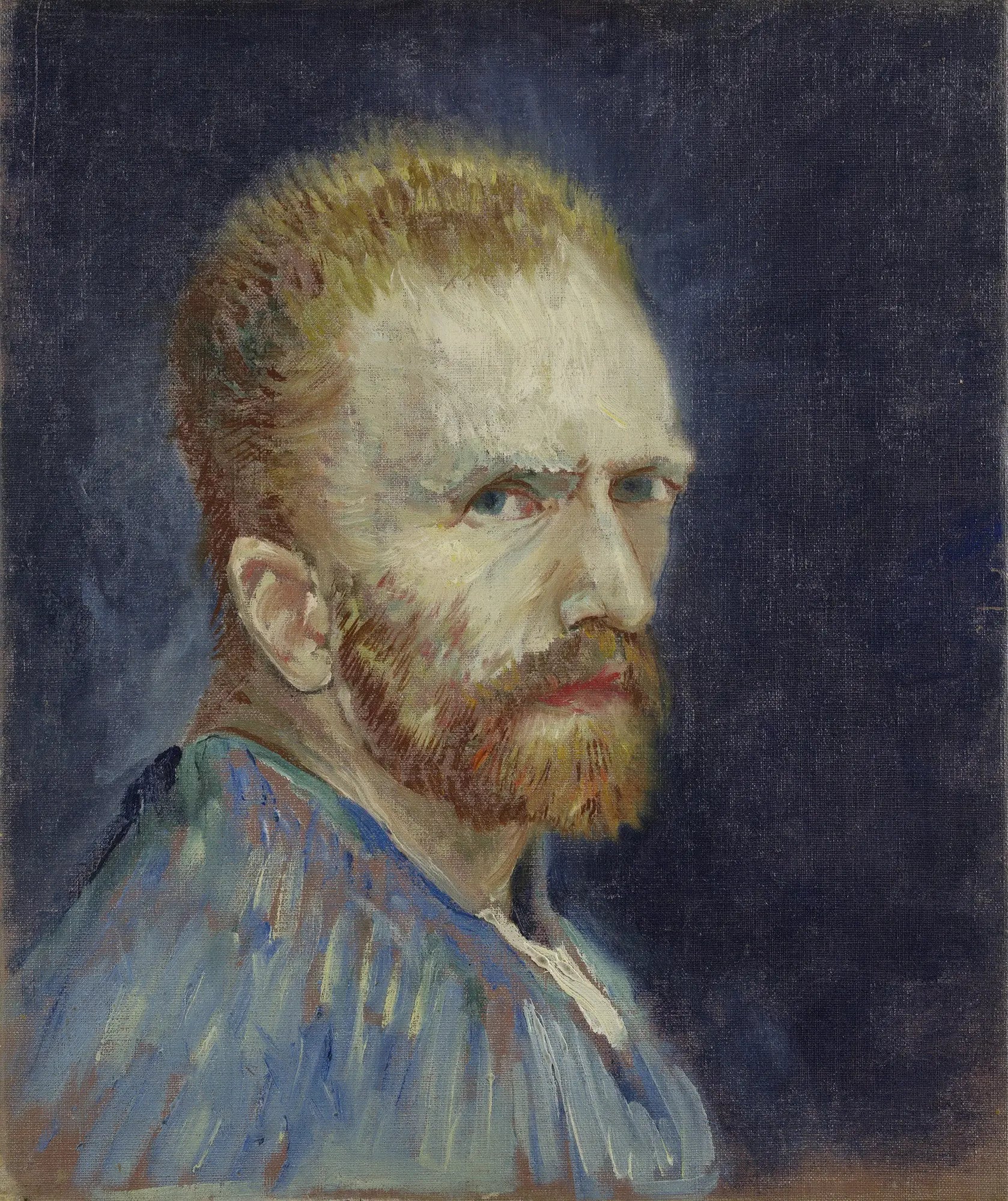 Reproduction du tableau « Autoportrait - Vincent van Gogh » par Alpha Reproduction en peinture à l’huile