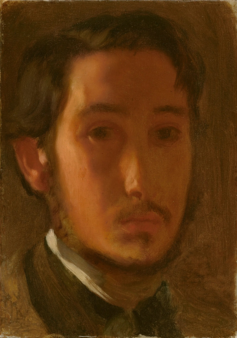 Zelfportret met witte kraag - Edgar Degas