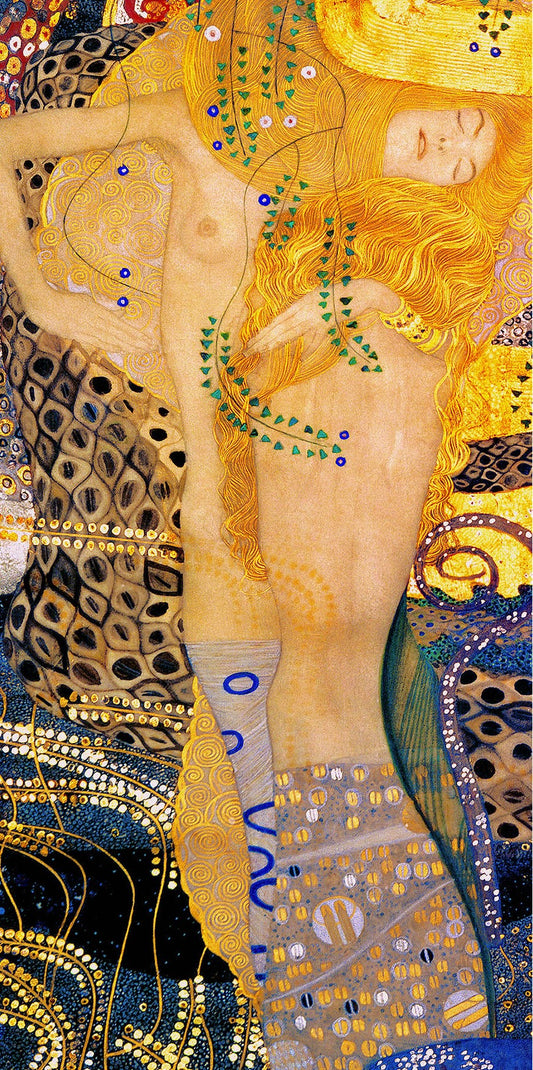 🐍✨ Water slang II – Gustav Klimt (1904–1907)