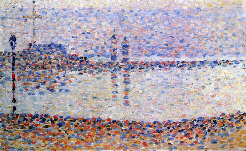 Étude pour « Le Chenal de Gravelines, le soir » - Georges Seurat