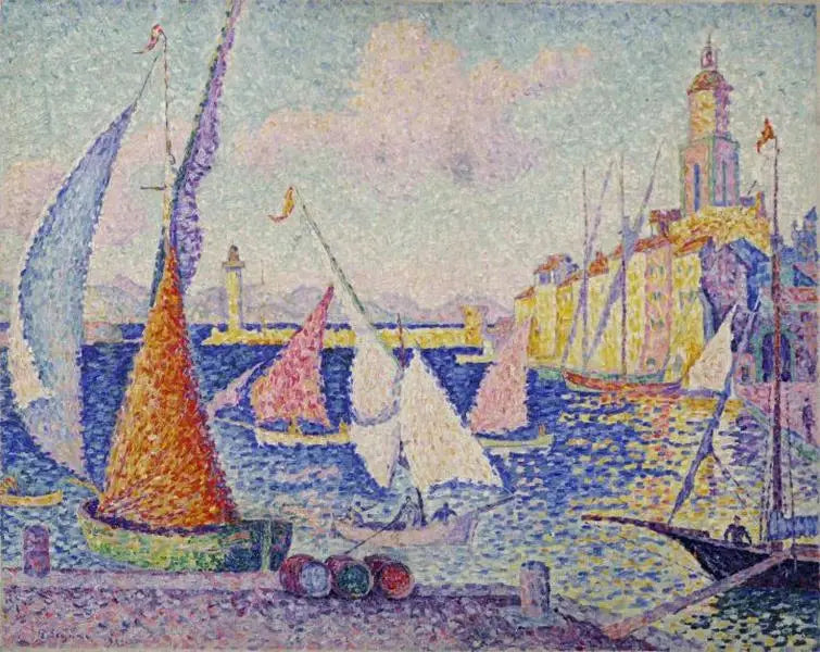 Saint-Tropez, de kade - Paul Signac