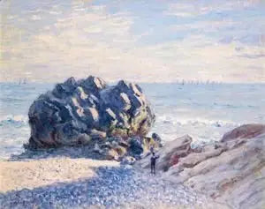 Storr Rock, Lady's Cove, De Avond - Alfred Sisley
