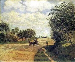 De Weg van Mantes naar Choisy-le-Roi - Alfred Sisley