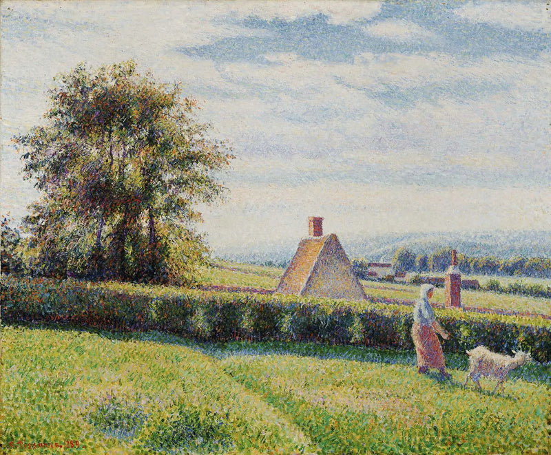 Vrouw en geit in Éragny - Camille Pissarro