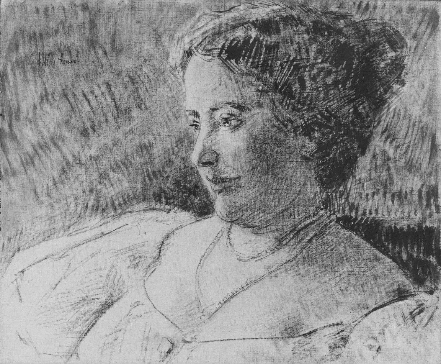 Étude pour le portrait de Mme Anna E. Little - Childe Hassam - Alpha Reproduction