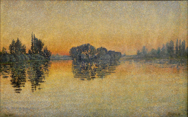 Zonsondergang, Herblay, Opus 206 - Paul Signac
