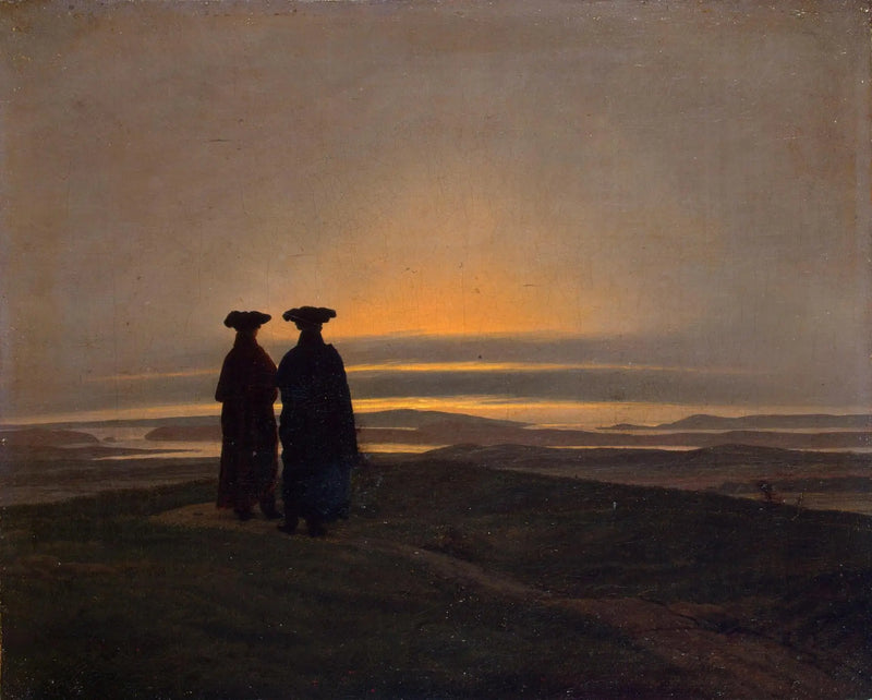 Zonsondergang - Caspar David Friedrich