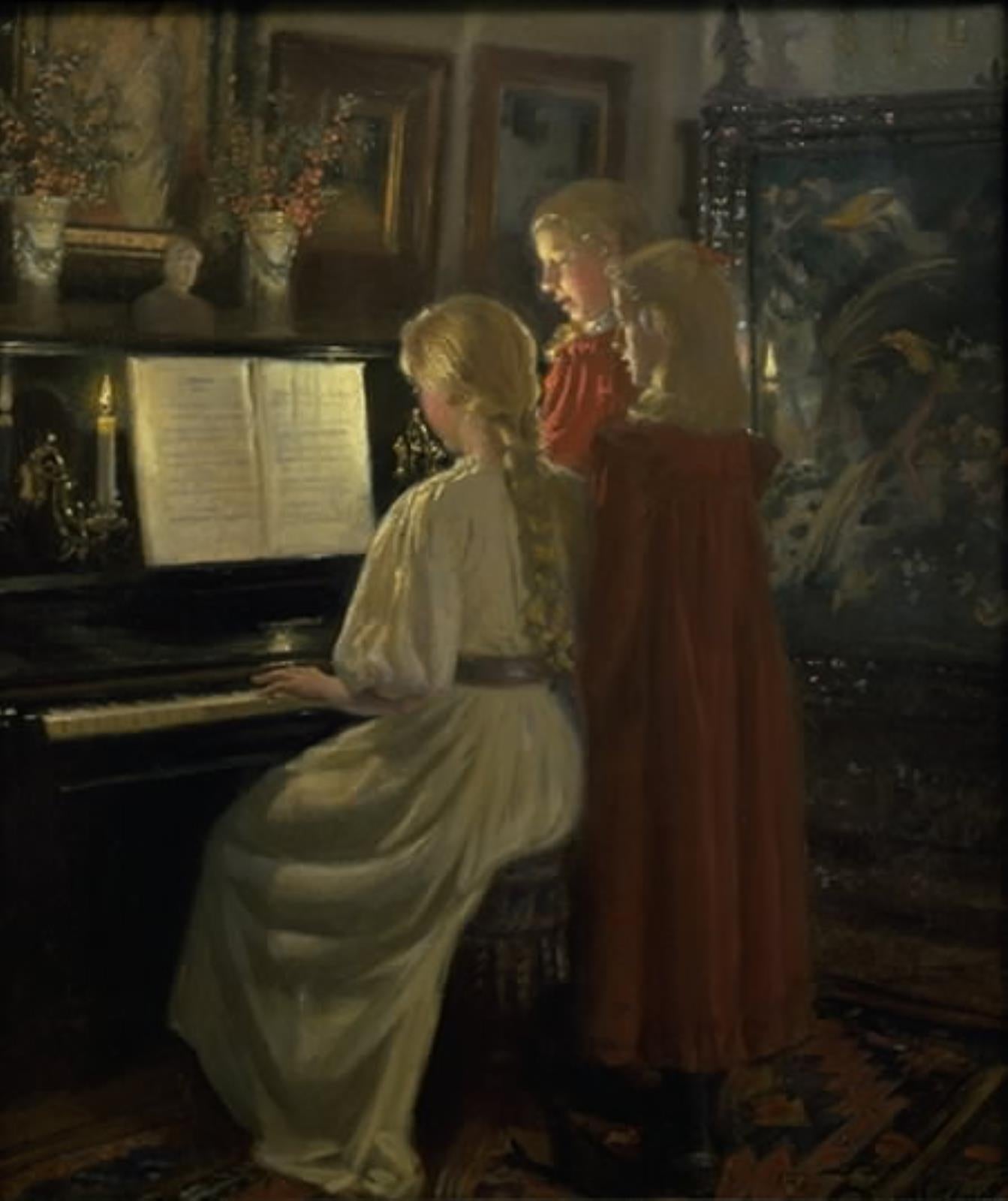 Des enfants qui chantent - Michael Peter Ancher - Alpha Reproduction