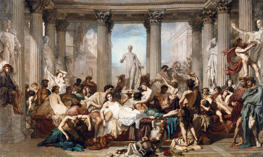 De Romeinen van de decadentie - Thomas Couture (1847)