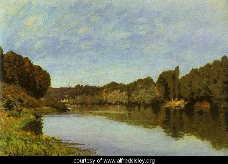 Reproduction du tableau « La Seine à Bougival - Alfred Sisley » par Alpha Reproduction en peinture à l’huile